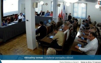 V sesja Rady Miejskiej w Kętach: Transmisja na żywo
