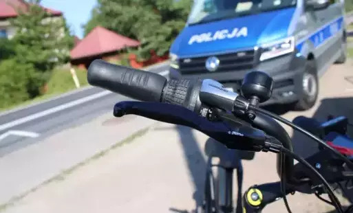 Policjanci przerwali jazdę nietrzeźwemu rowerzyście w Łękach