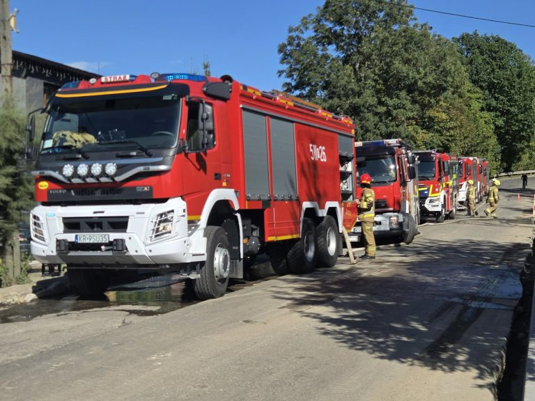 Pożar budynku gospodarczego w Brzezince – FOTO!