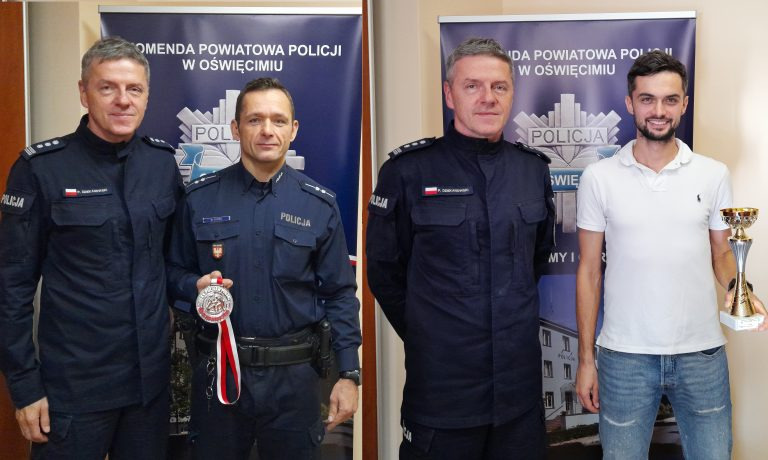 Dwaj oświęcimscy policjanci odnieśli duże sukcesy w zawodach sportowych 