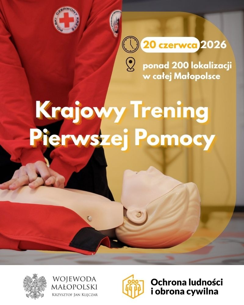 Już jutro Krajowy Trening Pierwszej Pomocy w powiecie oświęcimskim!