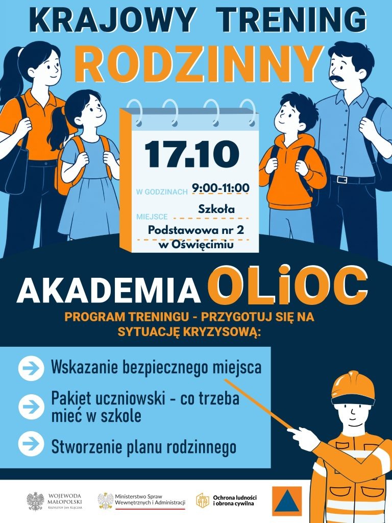Krajowy Trening Rodzinny w Oświęcimiu. Ponad 100 lokalizacji w Małopolsce, wojewoda weźmie udział w wydarzeniu