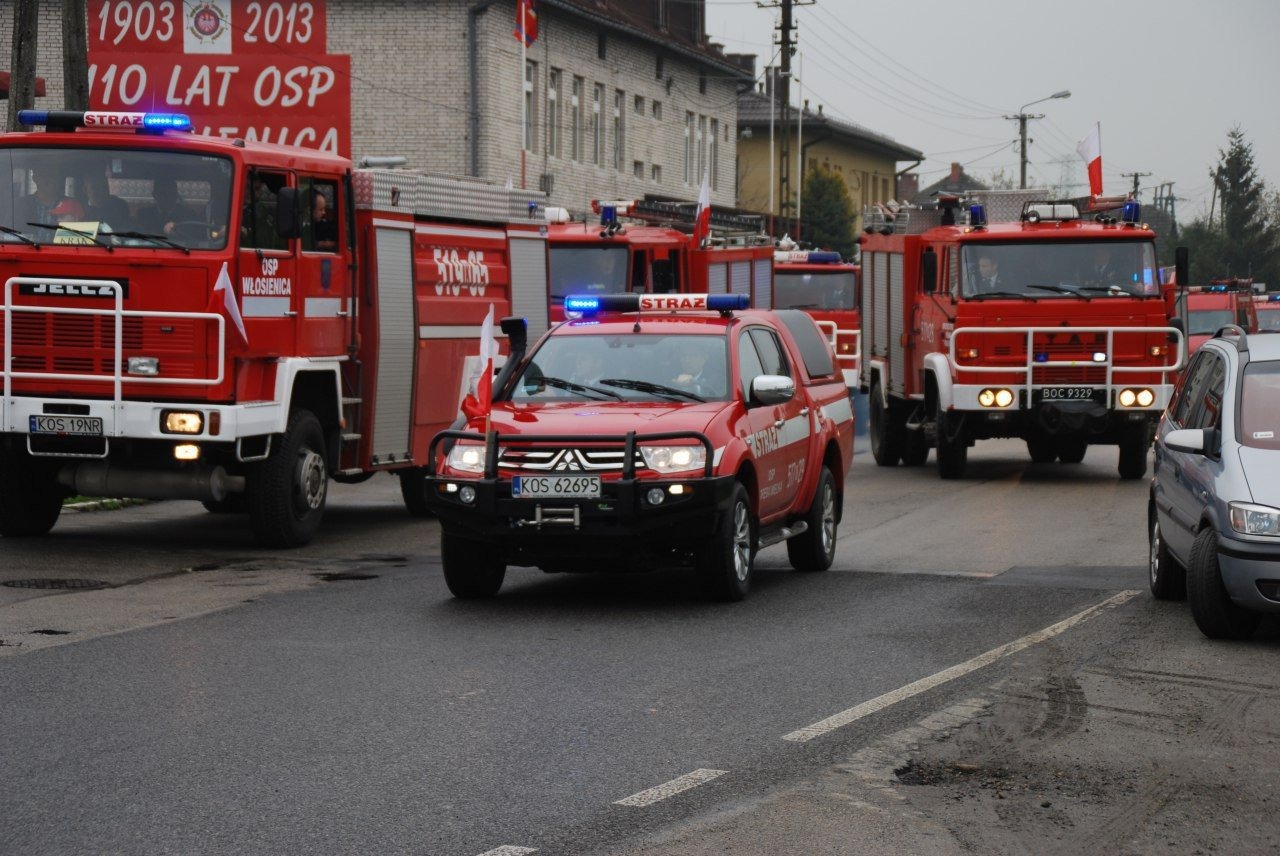 Defilada samochodów pożarniczych oddziału MG ZOSP RP w Oświęcimiu. ZDJĘCIA, FILM !