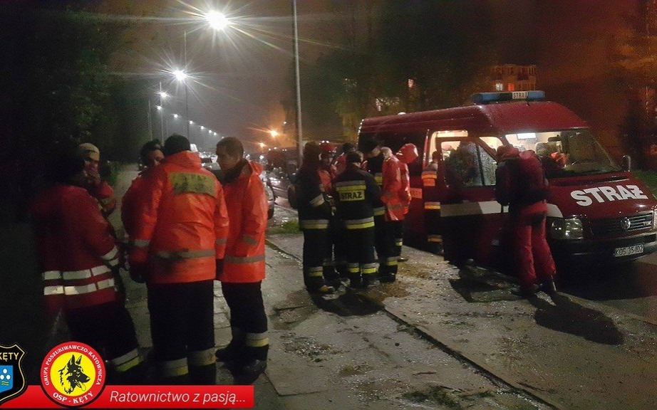 Poszukiwania w Andrychowie. W działania zaangażowano GPR OSP Kęty.