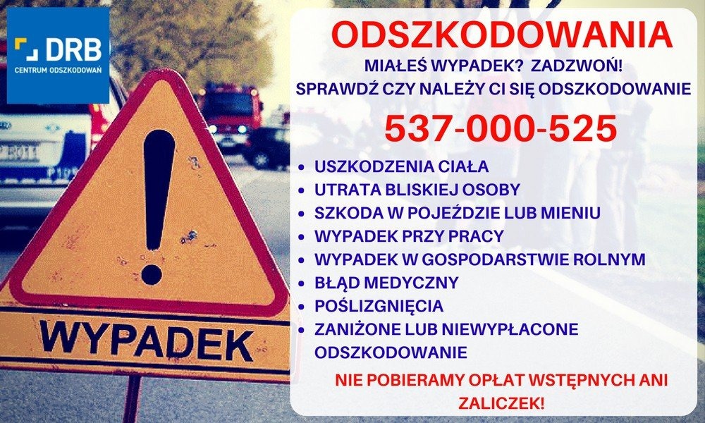 Odszkodowania powypadkowe, ważne informacje dla poszkodowanych.
