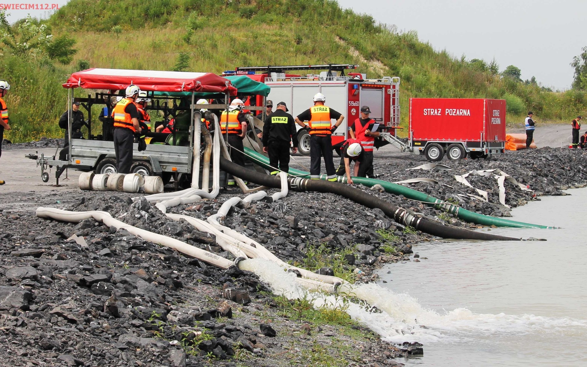 Ćwiczenia z udziałem jednostek Kompani Specjalnej Pompowej ,,KRAK” – ZDJĘCIA, FILM
