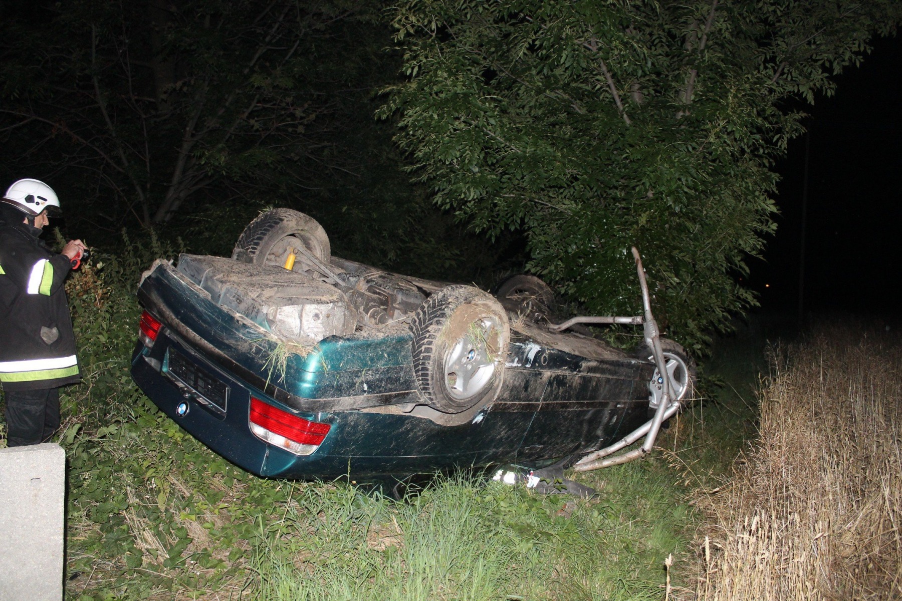 Dachowanie na DK44 we Włosienicy. ZDJĘCIA !