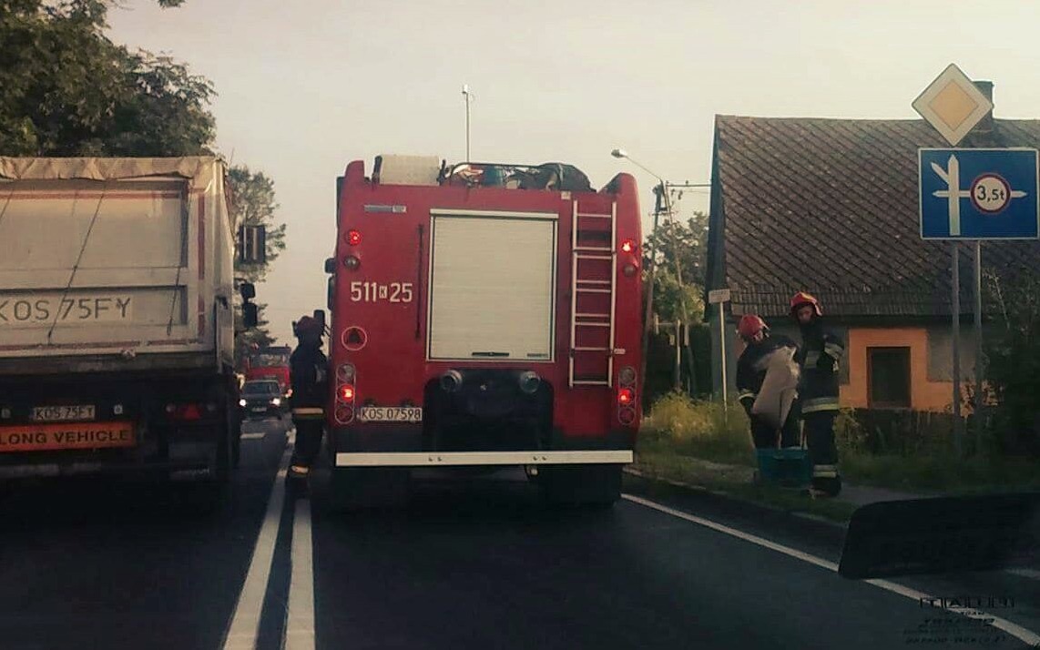 Rozszczelnienie układu hydraulicznego oraz zbiornika z substancją ropopochodną.