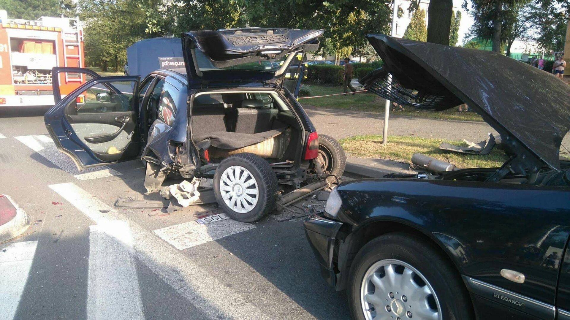 Wypadek na ul.Krakowskiej w Chełmku. ZDJĘCIA !