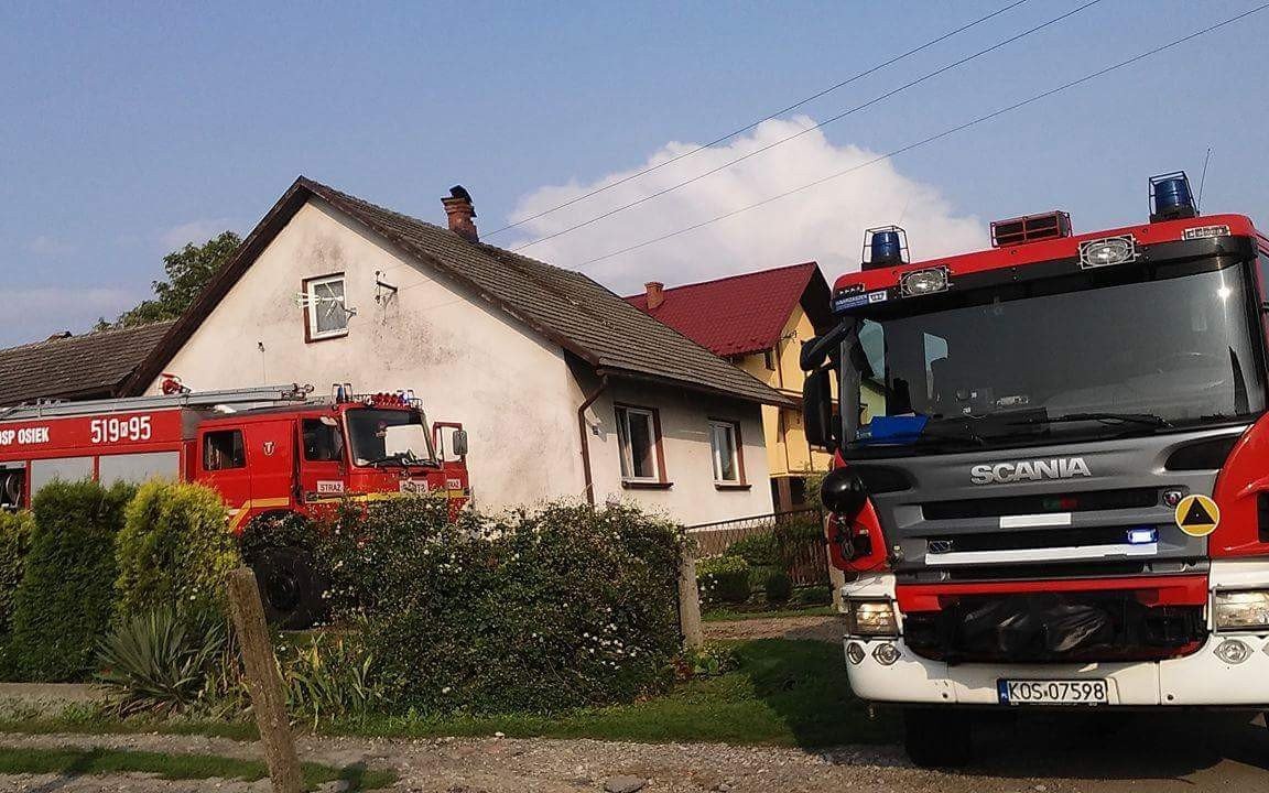 Niebezpieczne burze w naszym powiecie. Pioruny uderzyły w dwa budynki mieszkalne ! ZDJĘCIA, FILM !