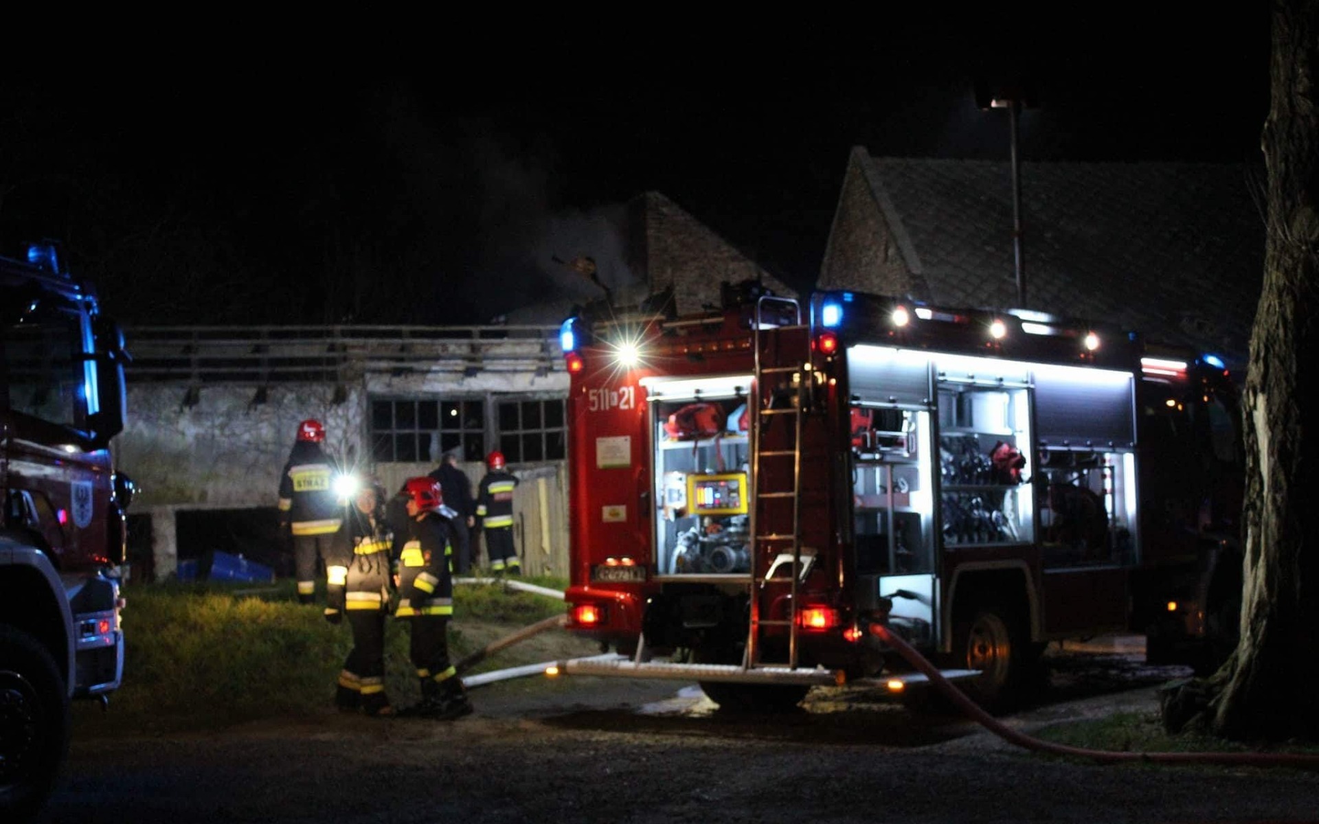 Pożar budynku gospodarczego w Oświęcimiu. ZDJĘCIA !