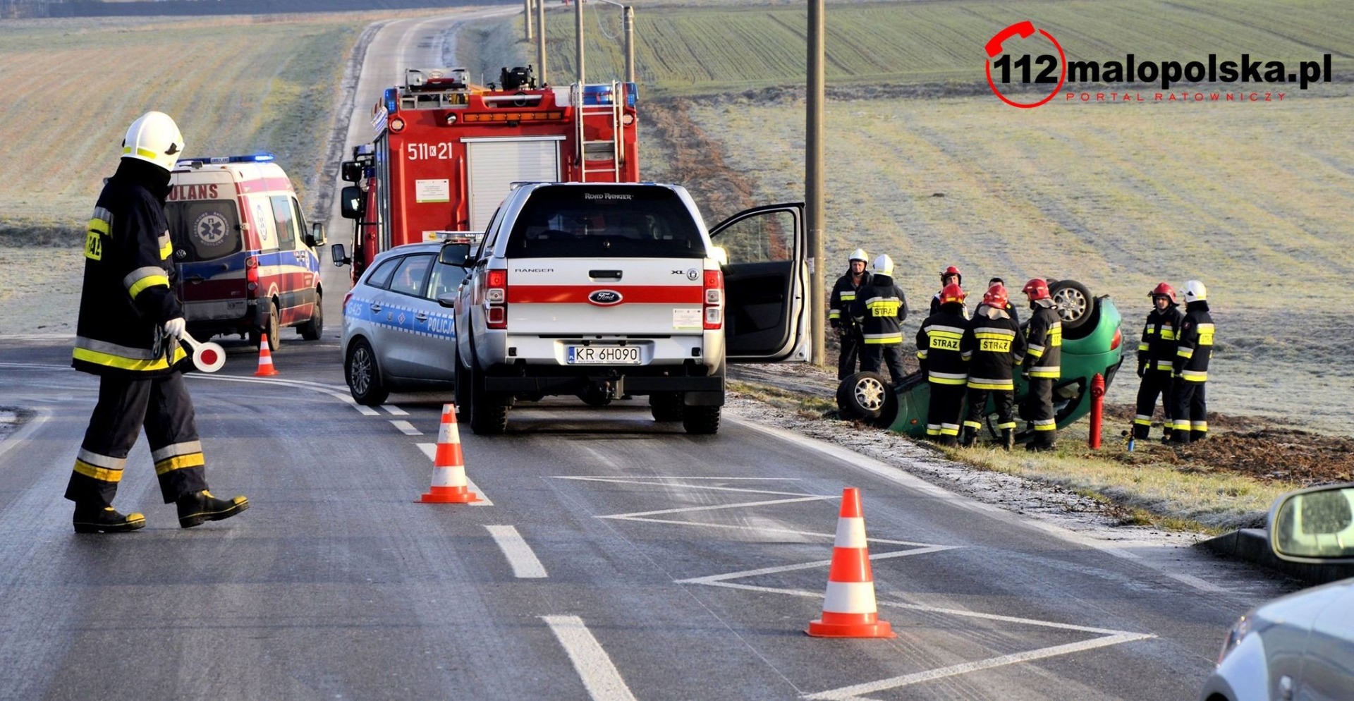 Niebezpieczne dachowanie w Osieku. ZDJĘCIA!
