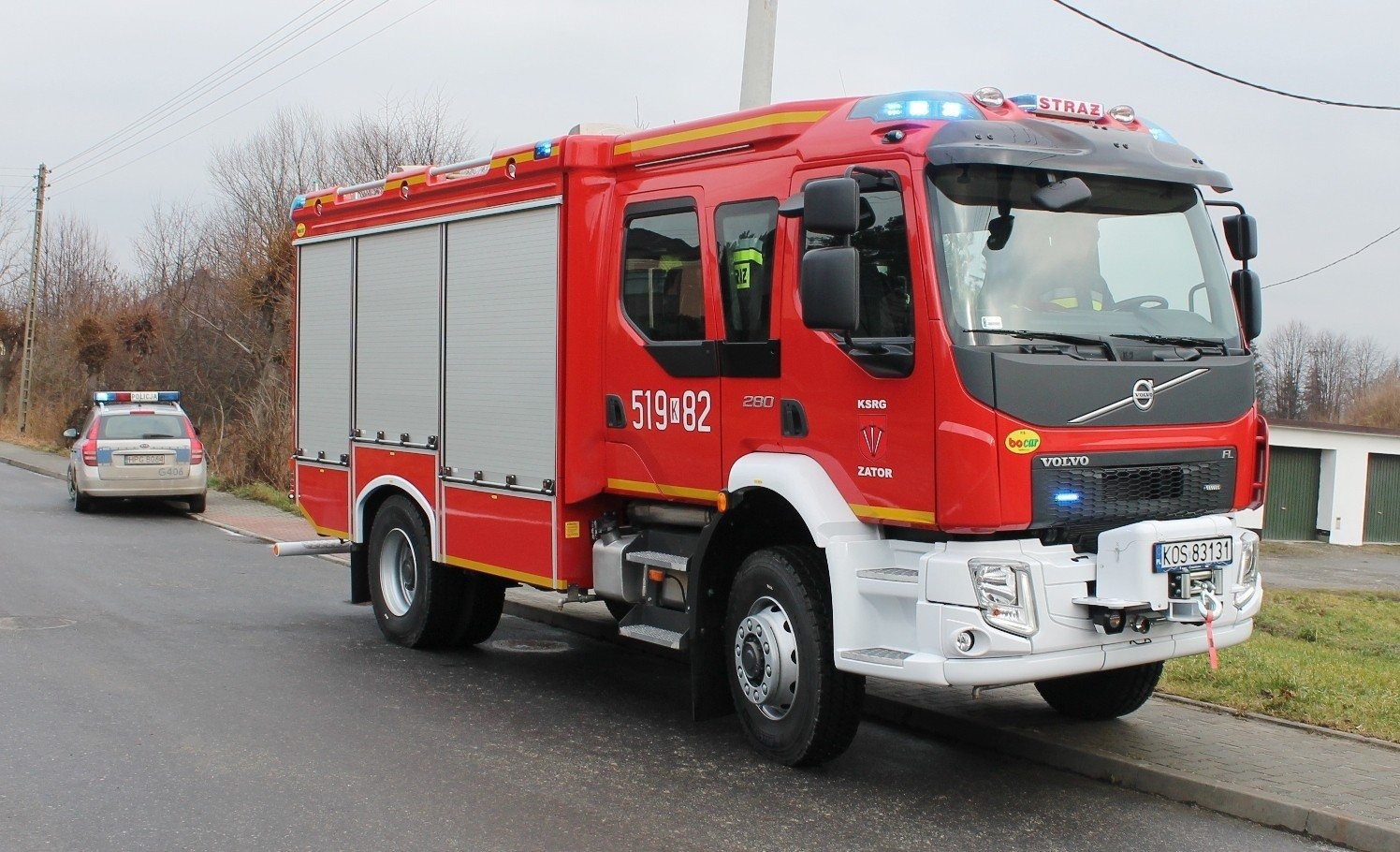 Tragedia w Zatorze. Strażacy nieśli pomoc swojemu koledze – członkowi OSP Zator. FOTO!
