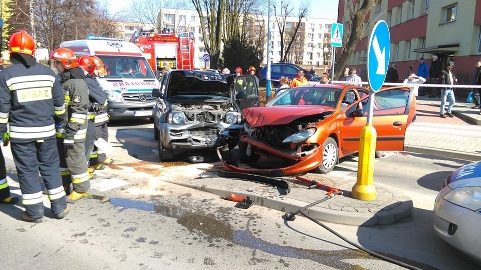 UWAGA! Oświęcim ul.Stanisława Pilata zdarzenie drogowe