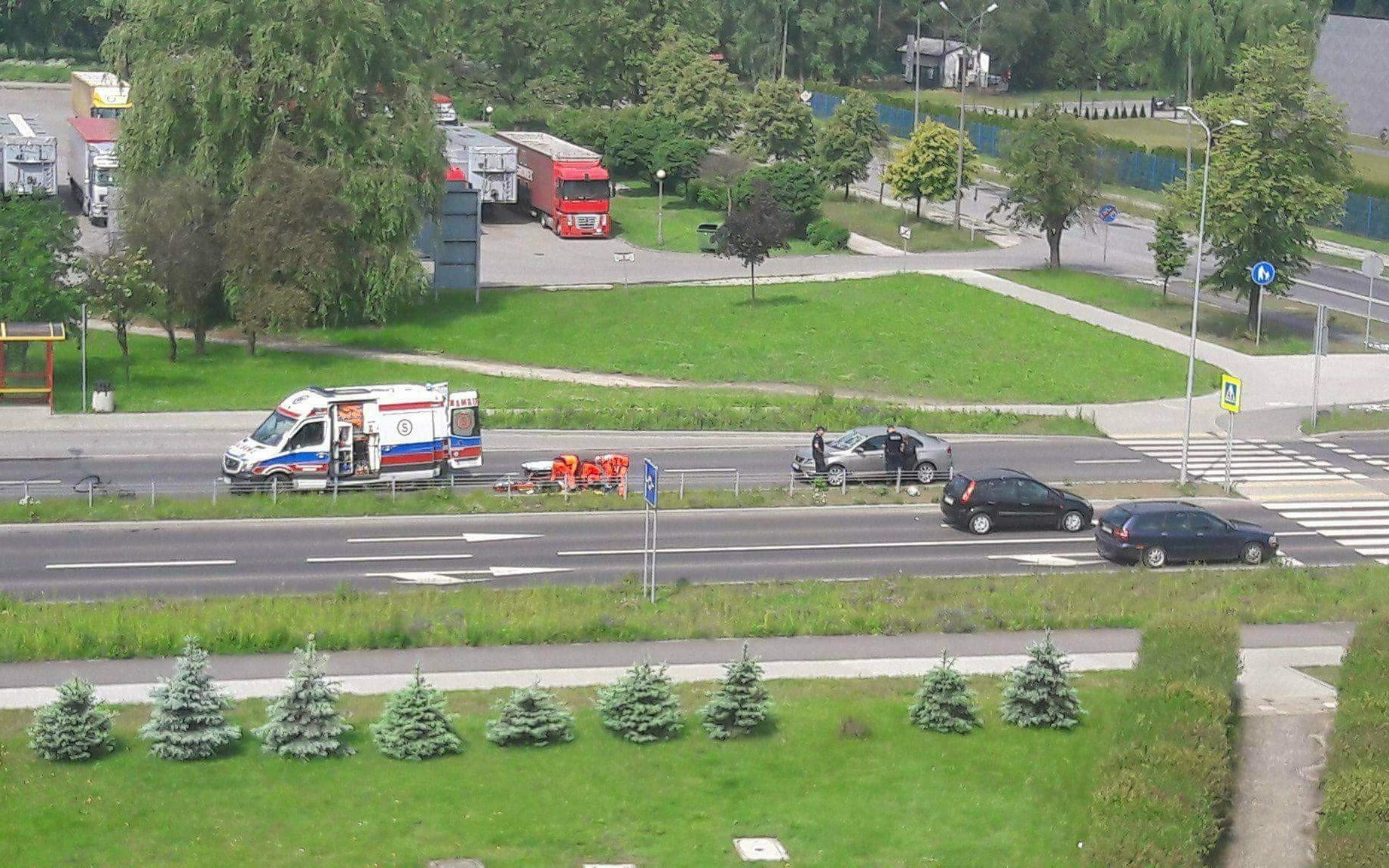 UWAGA ! Potrącenie osoby na ul.Chemików.