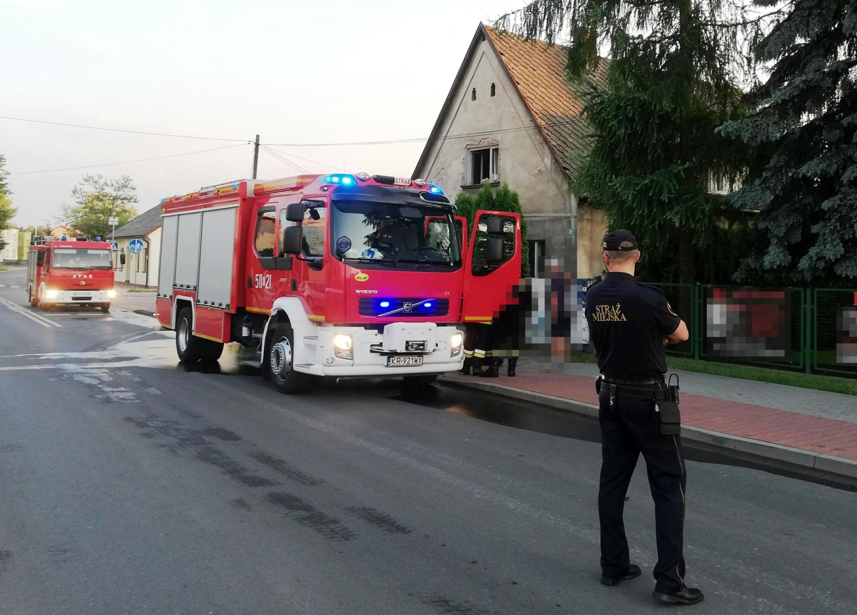 Pożar budynku w Oświęcimiu. ZDJĘCIA!