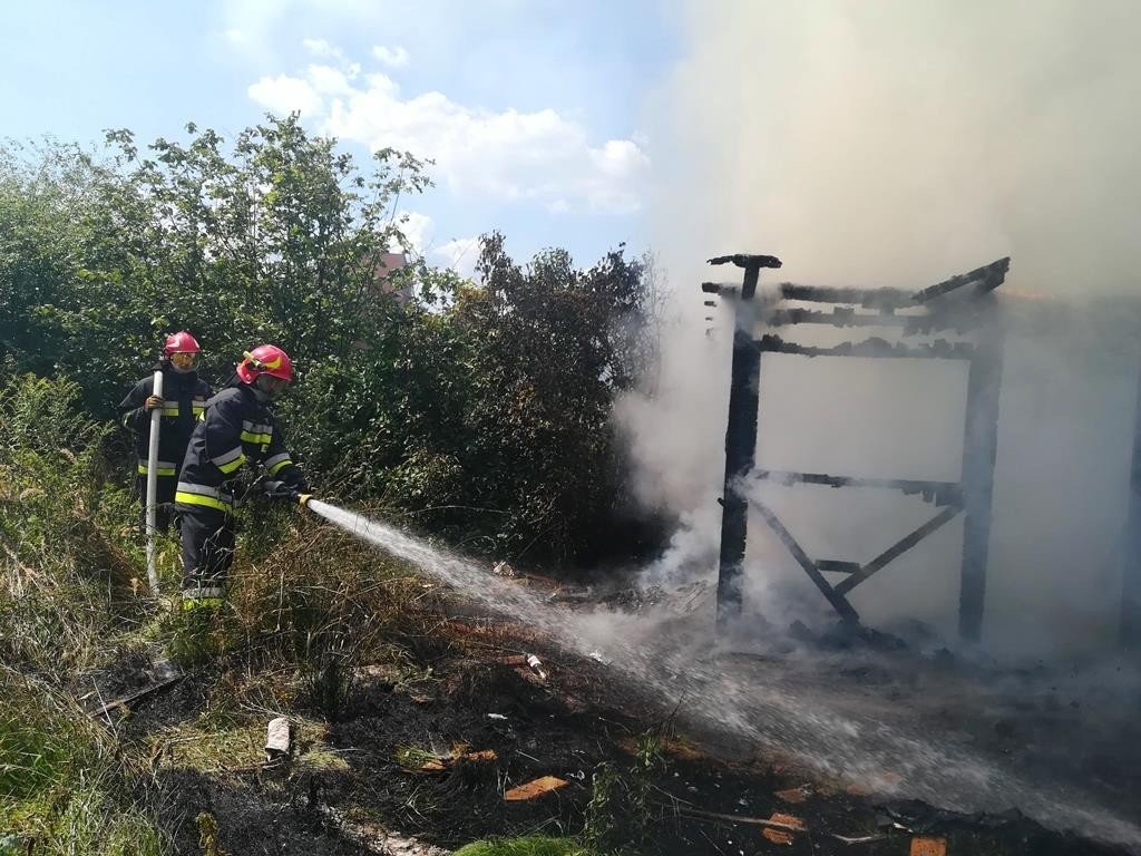 Pożar altany w Oświęcimiu. ZDJĘCIE!