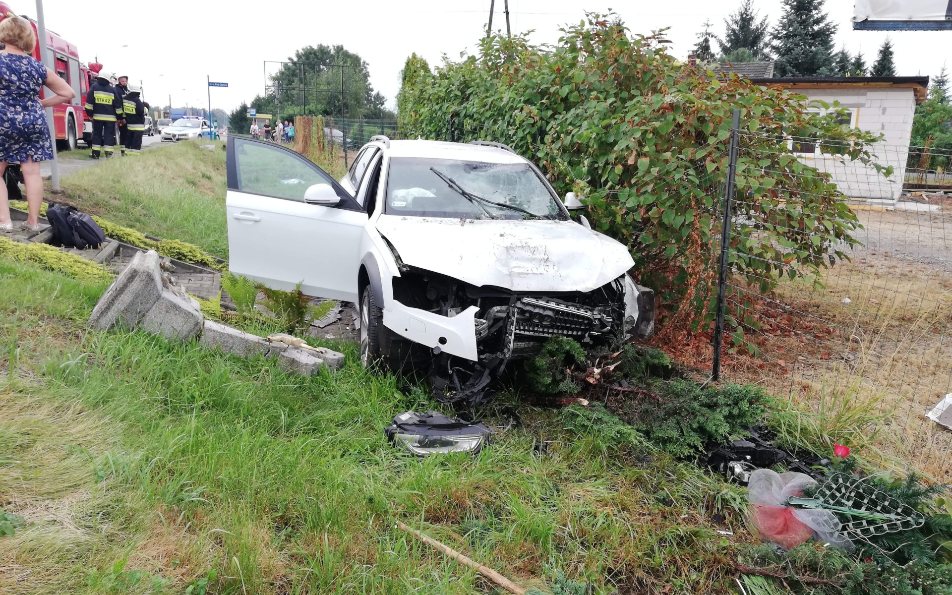 UWAGA ! Wypadek na DW948 w Oświęcimiu. ZDJĘCIA!