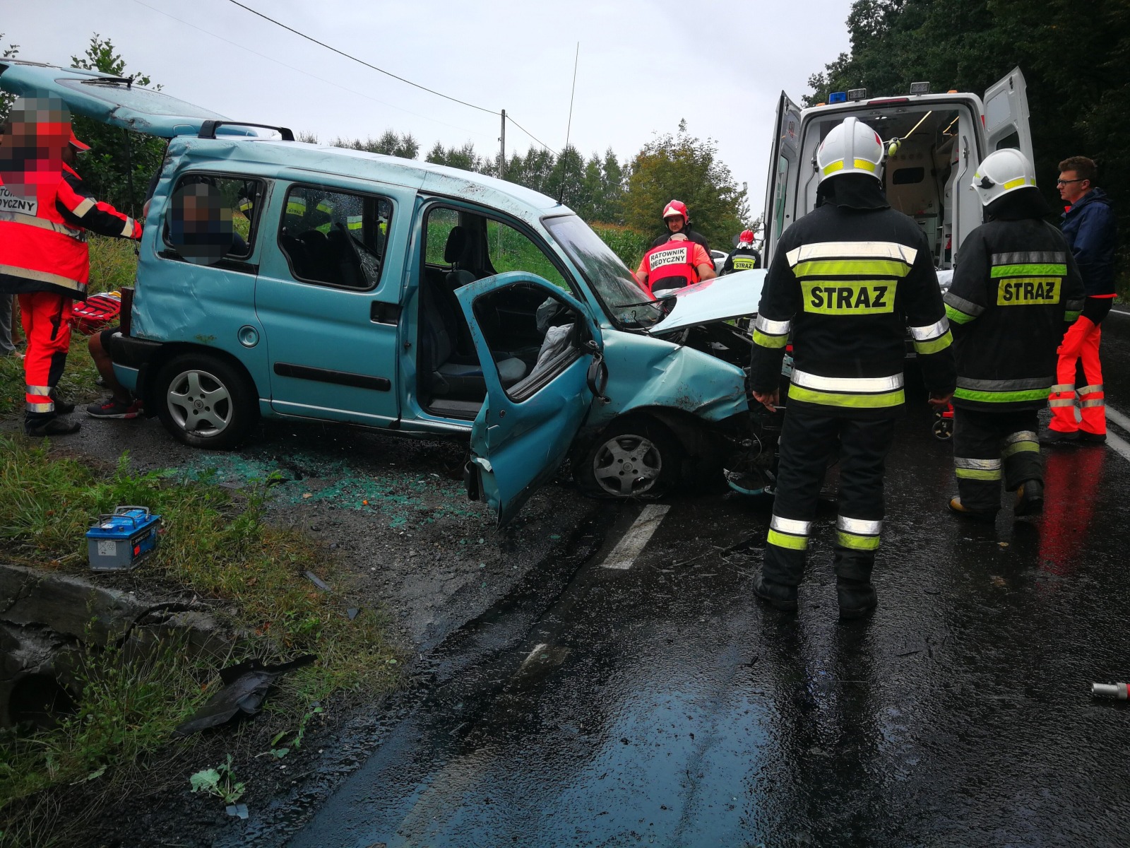 UWAGA ! Ruch wahadłowy na DK44 we Włosiennicy.ZDJECIA !