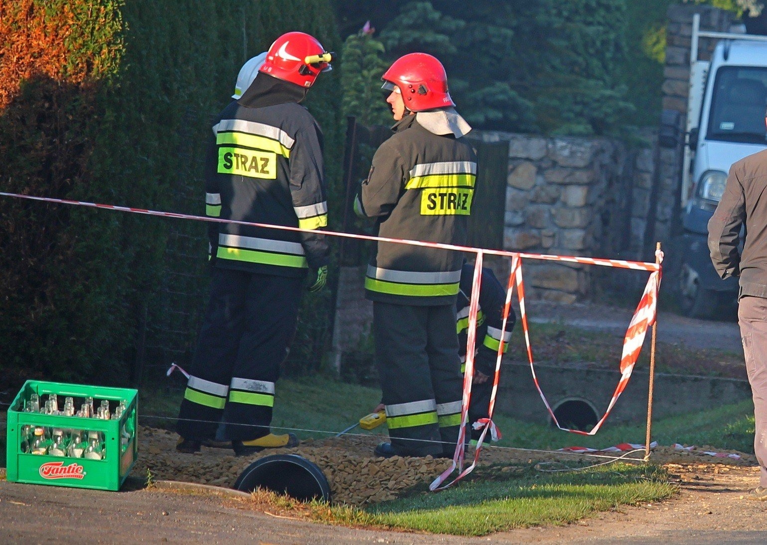 Uszkodzony gazociąg w Porębie Wielkiej. ZDJĘCIA!