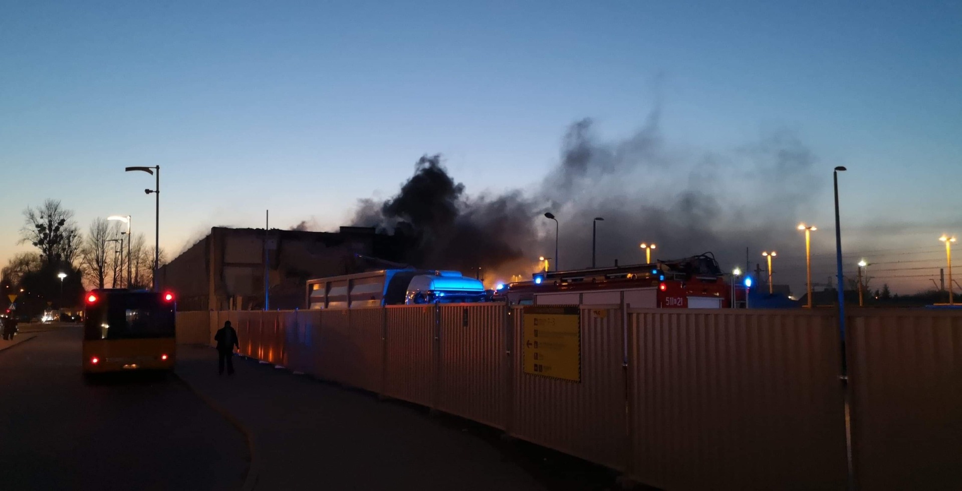 Pożar dworca PKP w Oświecimiu. ZDJĘCIA !