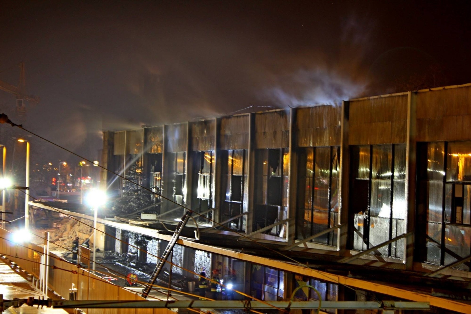 OPIS AKCJI: Pożar dworca kolejowego w Oświęcimiu. FILM, ZDJĘCIA!