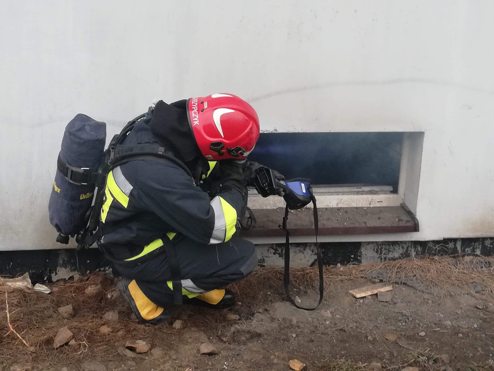 Zadymienie budynku w Oświecimiu. ZDJĘCIA!