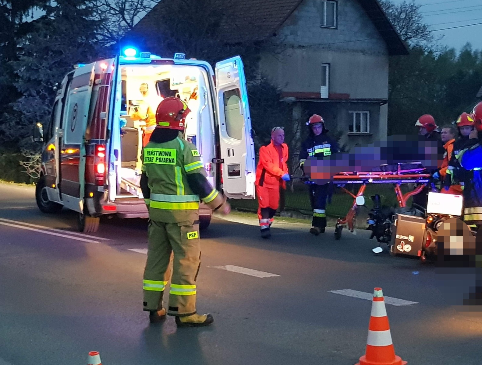 Wypadek z udziałem motocyklisty w Zaborzu – ZDJĘCIA!