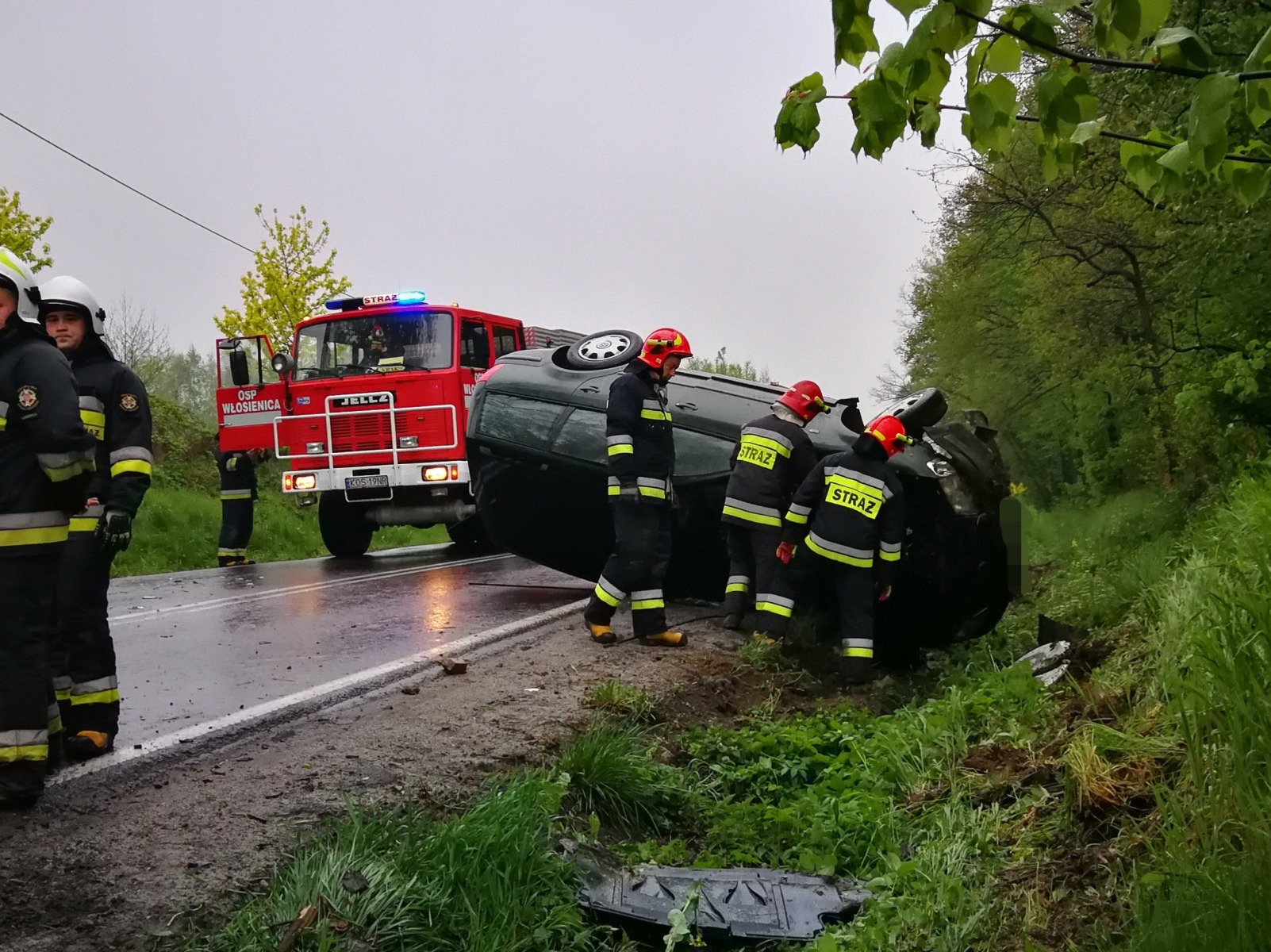 Zablokowana DK44 we Włosienicy – ZDJĘCIA!
