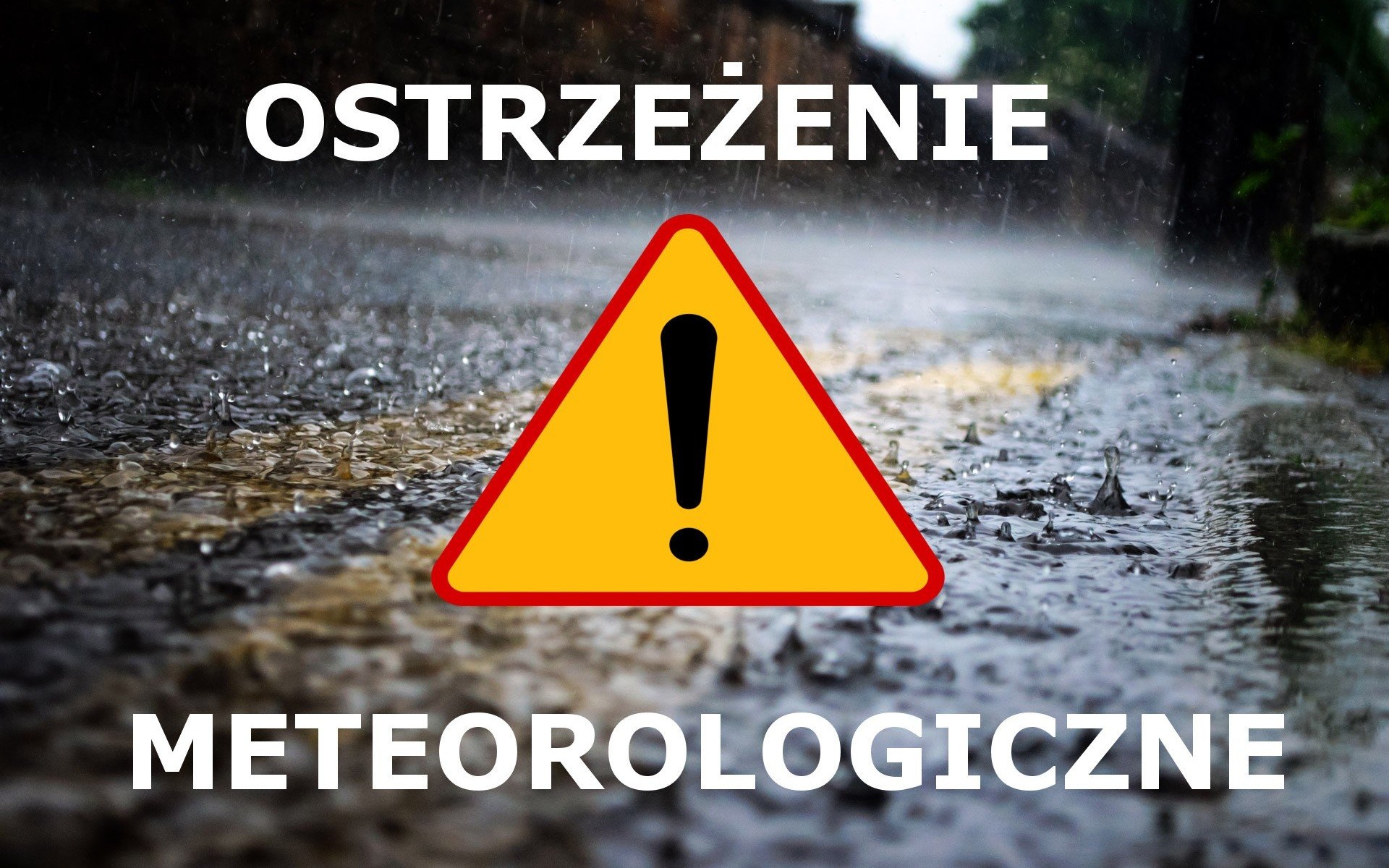 Ostrzeżenie przed silnymi burzami