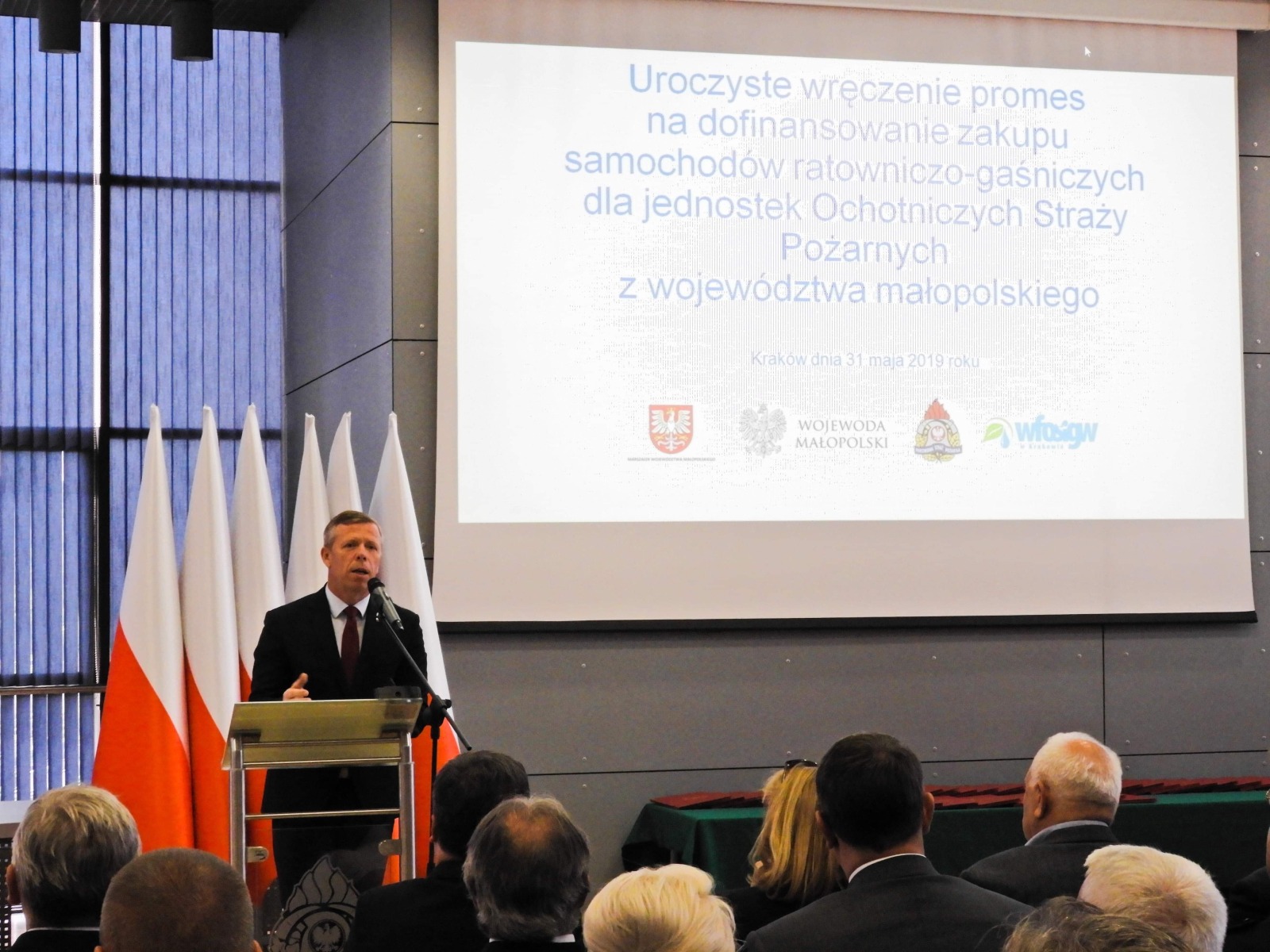 OSP Oświecim oraz OSP Polanka Wielka otrzymały dziś promesy na dofinansowanie do zakupu nowych samochodów – ZDJĘCIA!