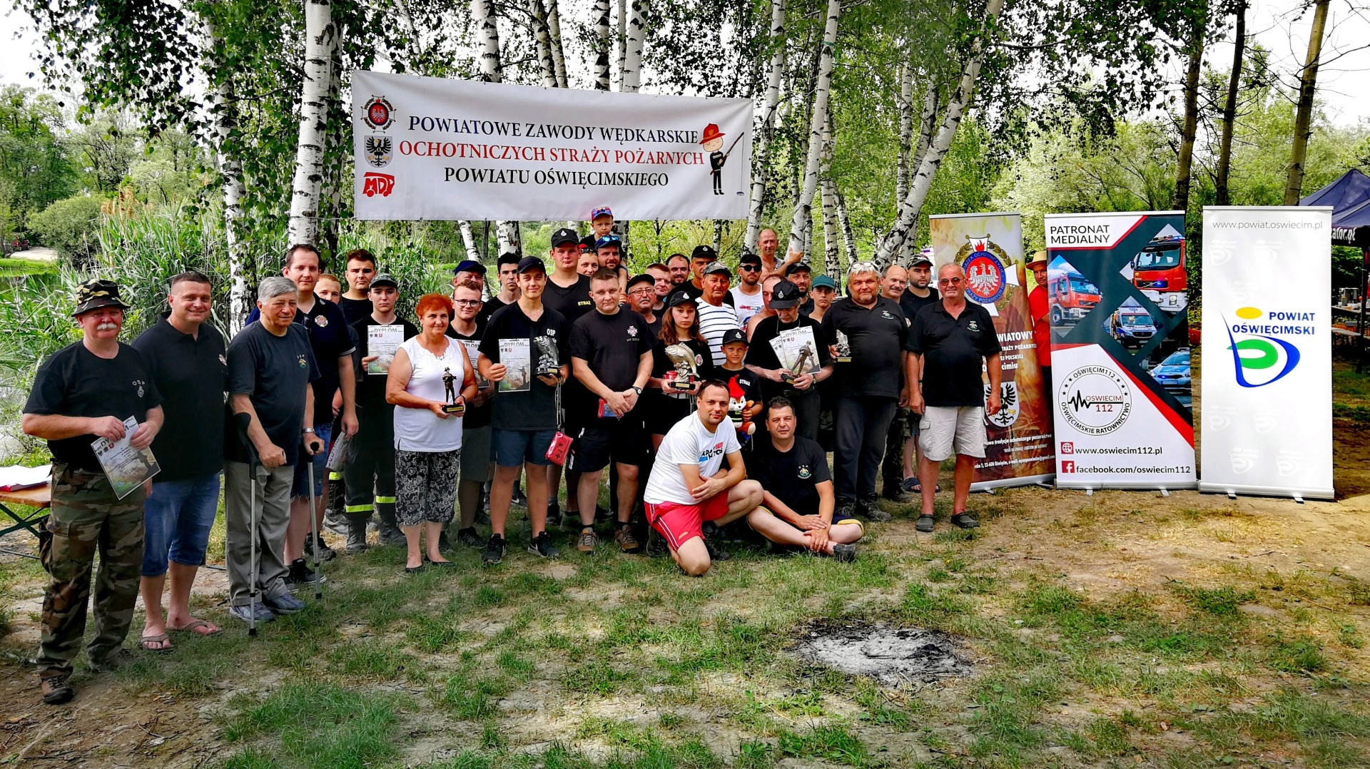 Strażacy OSP z powiatu oświęcimskiego, rywalizowali w zawodach wędkarskich – ZDJĘCIA!