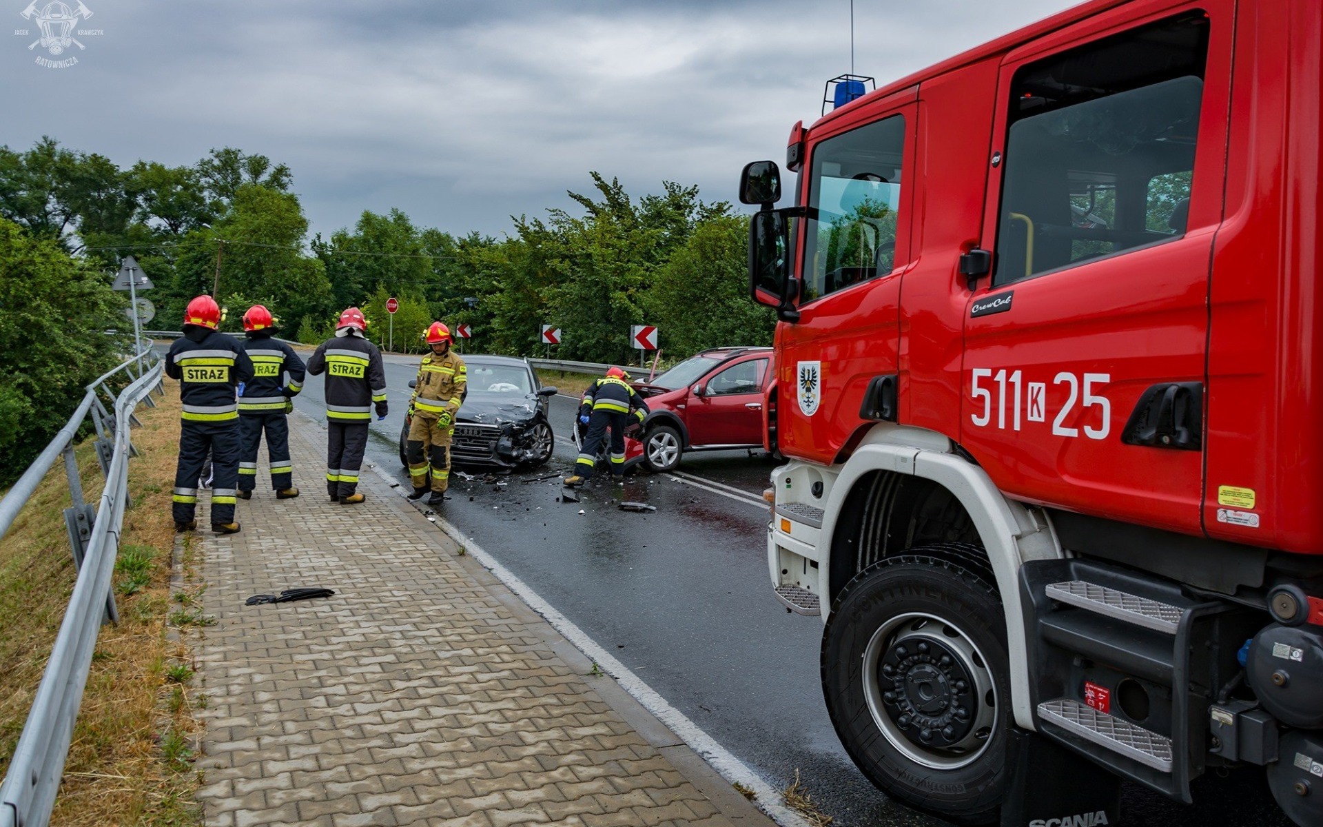 Wypadek drogowy w Bobrku – ZDJĘCIA!