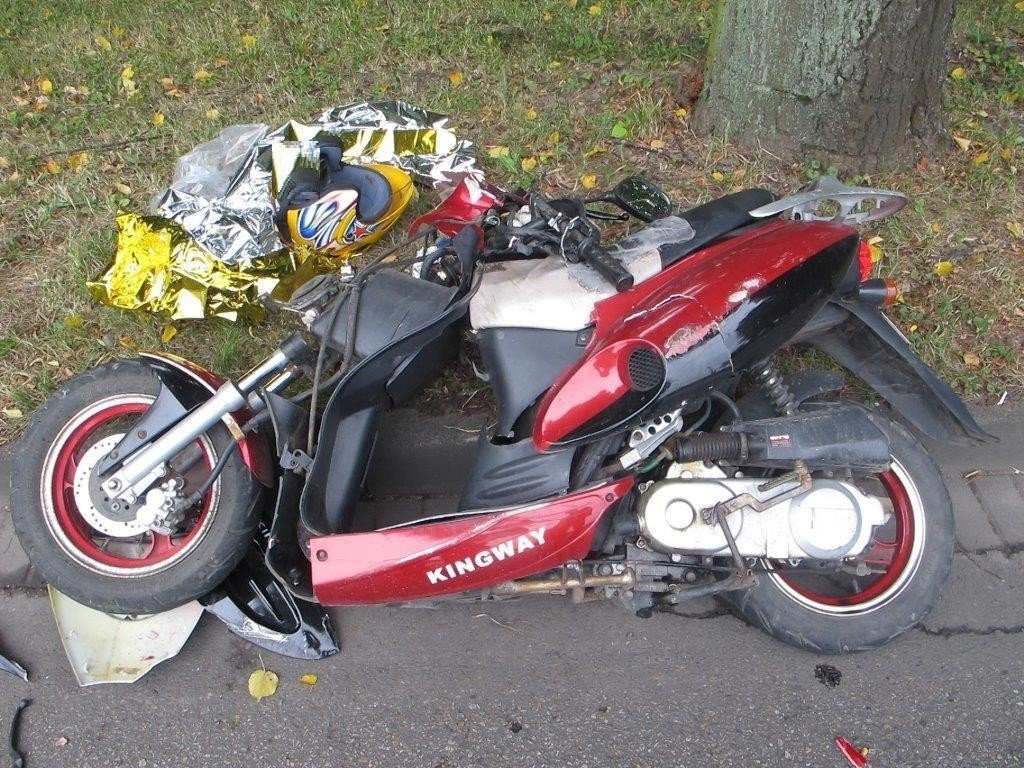 Wczorajszy wypadek drogowy w Kętach – ZDJĘCIA!