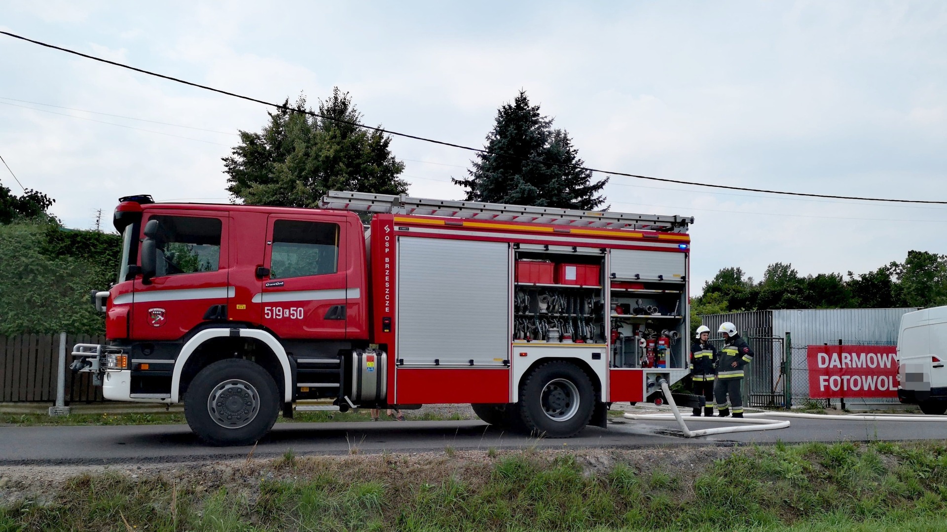 Uszkodzony gazociąg w Brzeszczach –