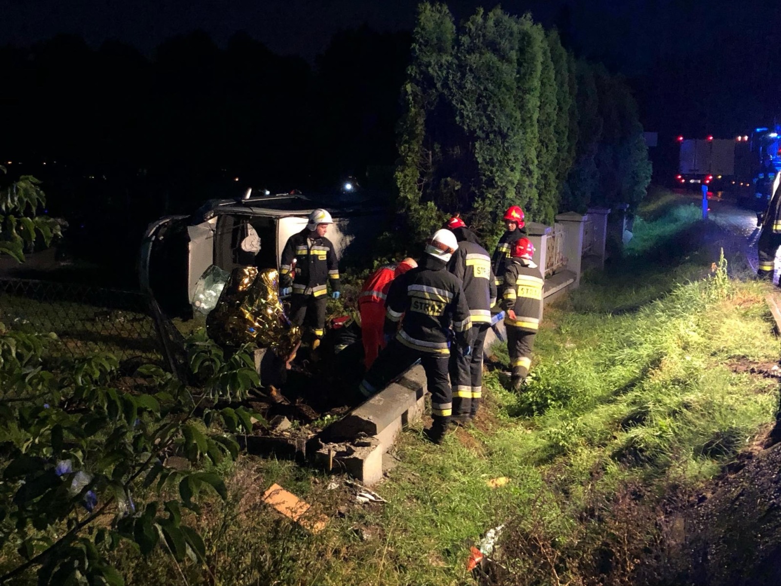 Niebezpieczne zdarzenie na DW933 – ZDJĘCIA!