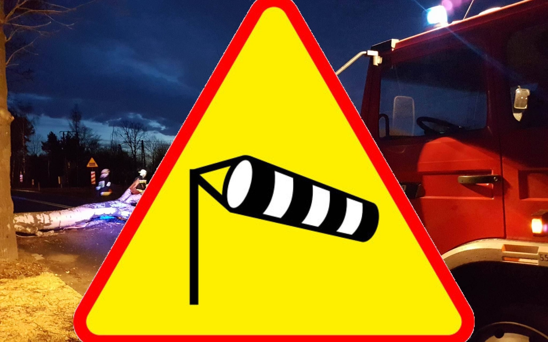 IMGW ostrzega przed nocnymi porywami wiatru, które mogą sięgać 80km/h