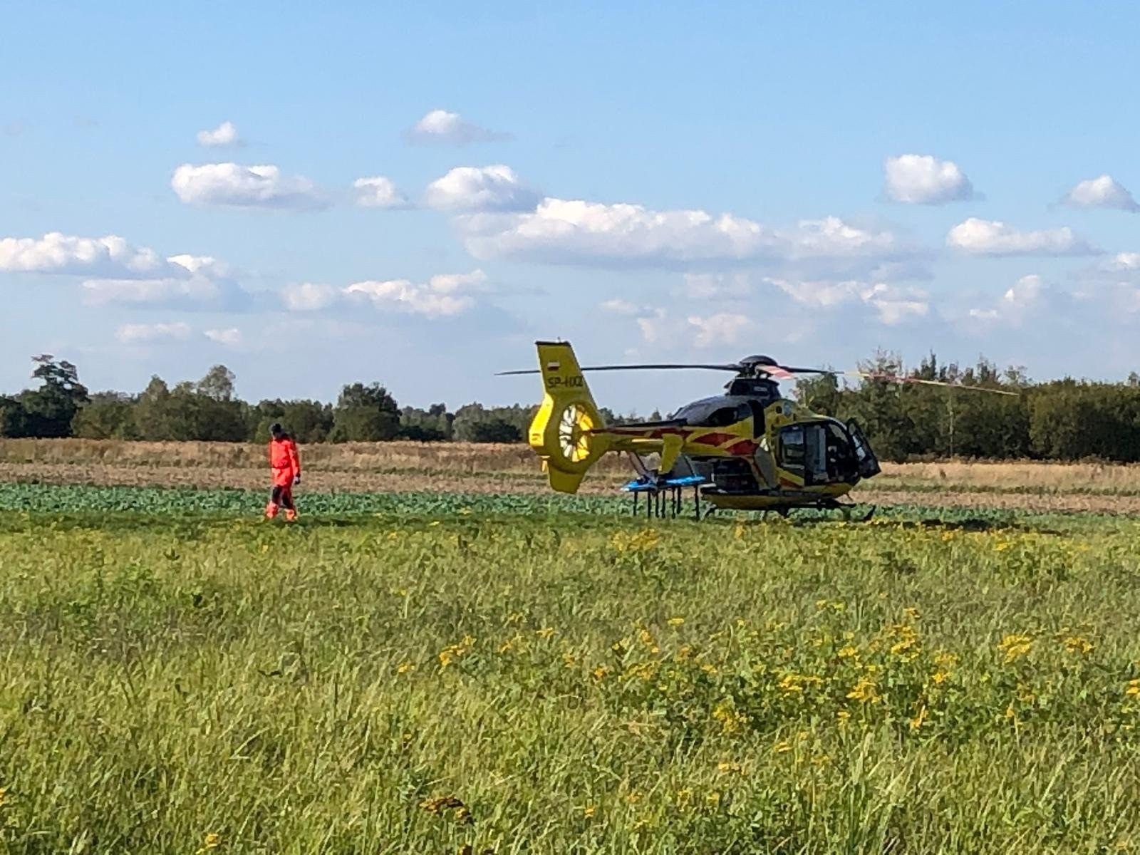 Interwencja śmigłowca LPR w gminie Kęty – ZDJĘCIA!