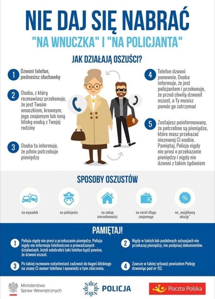 Fałszywi ,,policjanci” znów zaatakowali