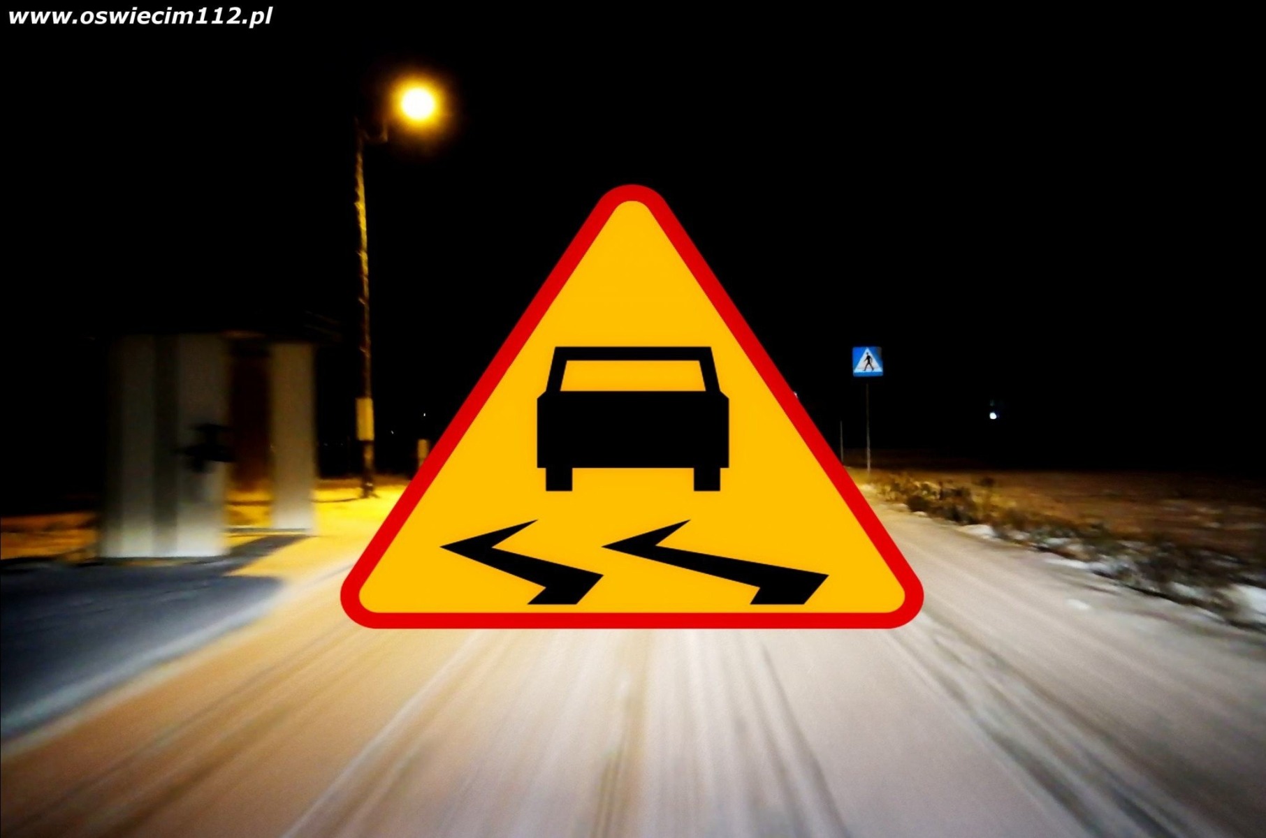 Ostrzeżenie IMGW przed oblodzeniem jezdni i chodników