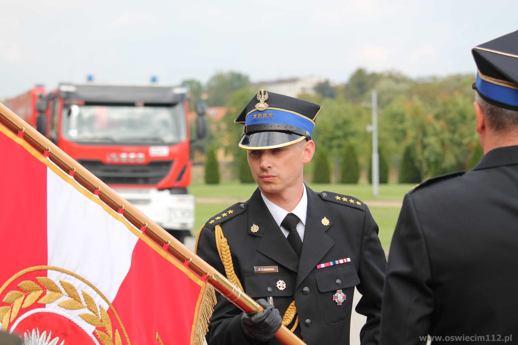 Komendant Powiatowy PSP w Oświęcimiu awansowany na wyższy korpus oficerski