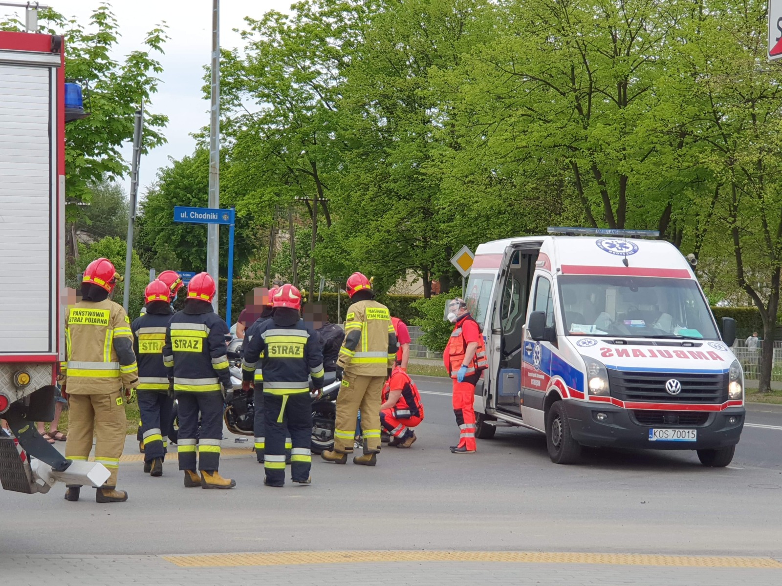 Wypadek z udziałem motocyklistki na DK44 w Oświęcimiu – ZDJĘCIA!