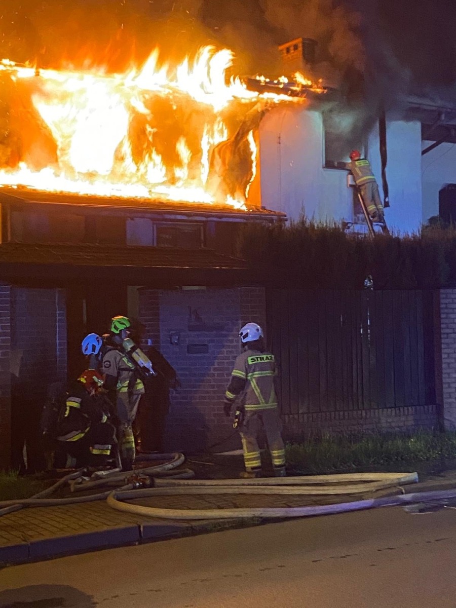 Pożar budynku mieszkalnego w Oświęcimiu. ZDJĘCIA!