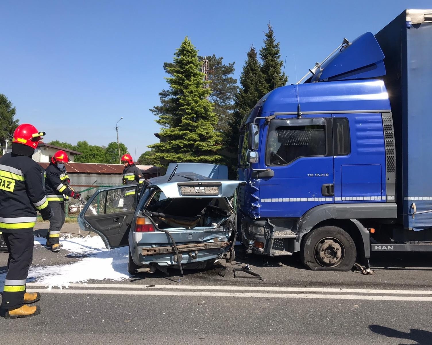 Karambol na DW948 w Oświęcimiu. Są poszkodowani- ZDJĘCIA!