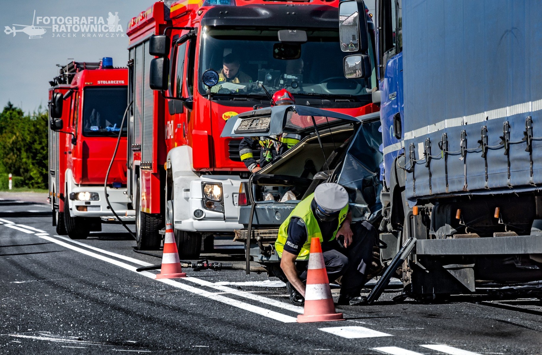 Niebezpieczny początek tygodnia na drogach powiatu oświęcimskiego – ZDJĘCIA!