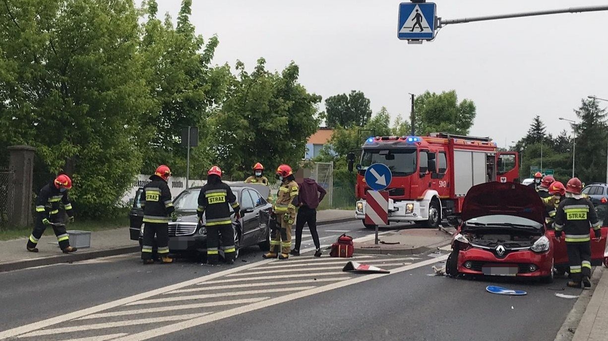 Wypadek w Oświęcimiu. Zablokowana DK44