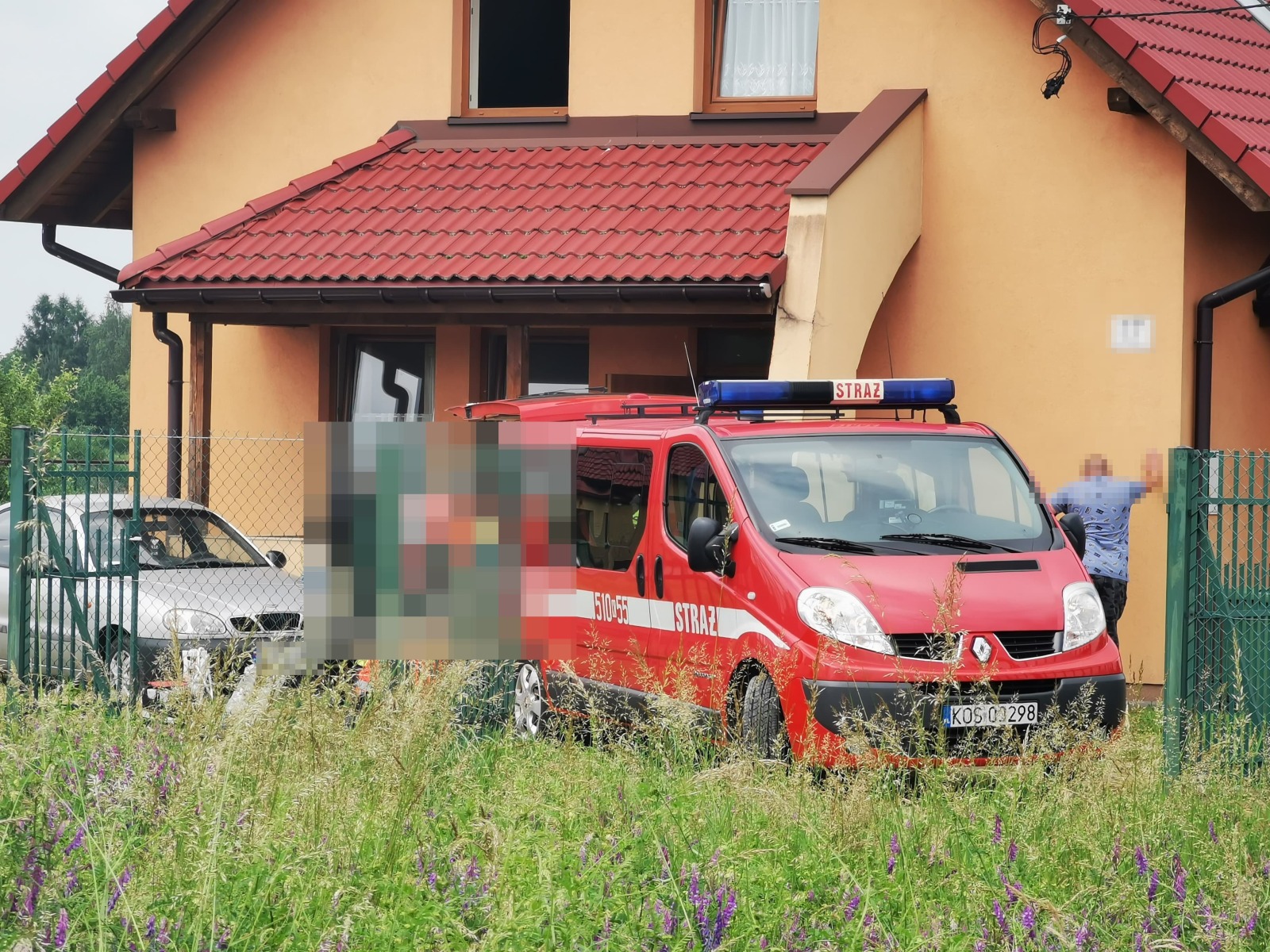 Straż Pożarna, ZRM oraz Policja walczyły o życie mężczyzny. Co wydarzyło się w Nowej Wsi ? FILM, ZDJĘCIA!