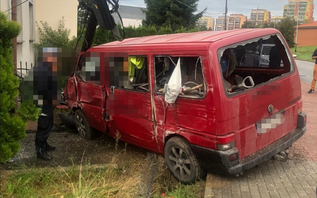 Wypadek na ulicy Zaborskiej w Oświęcimiu – ZDJĘCIA!