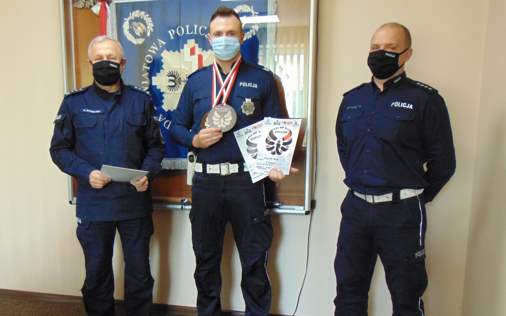 Oświęcimski policjant – sierż. sztab.Wojciech Mazur, zdobył mistrzostwo Polski  w brazylijskim Ju-Jitsu