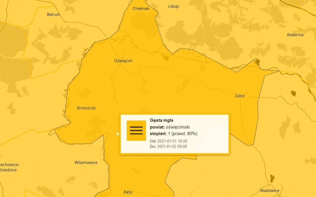 Uwaga na nocne mgły. Widzialność może spaść do 100 metrów
